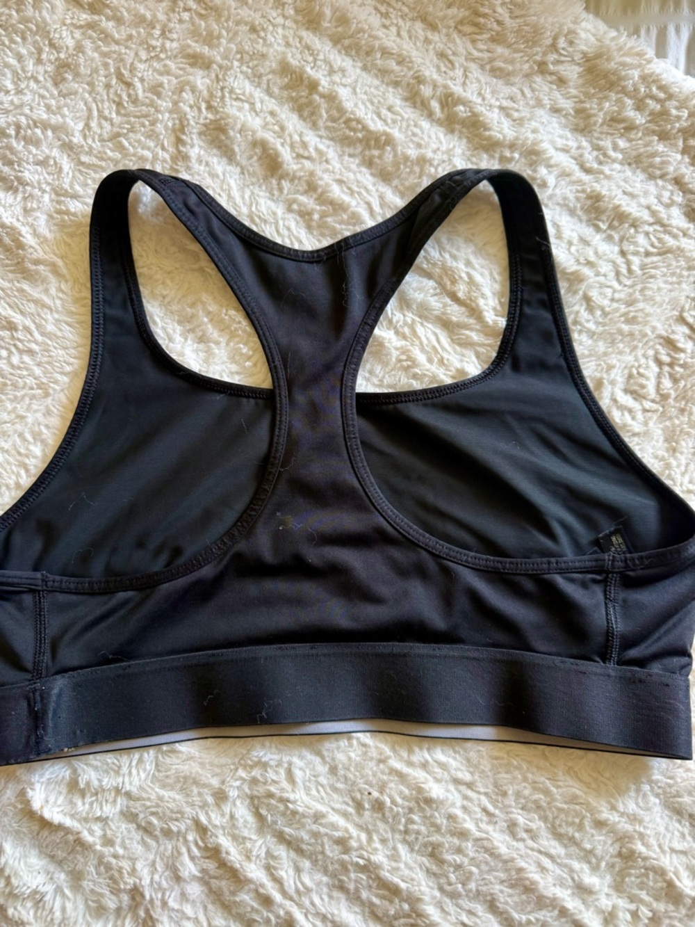 Victoria Secret Black Racerback Sports Bra size:Large - Picture 2 of 3